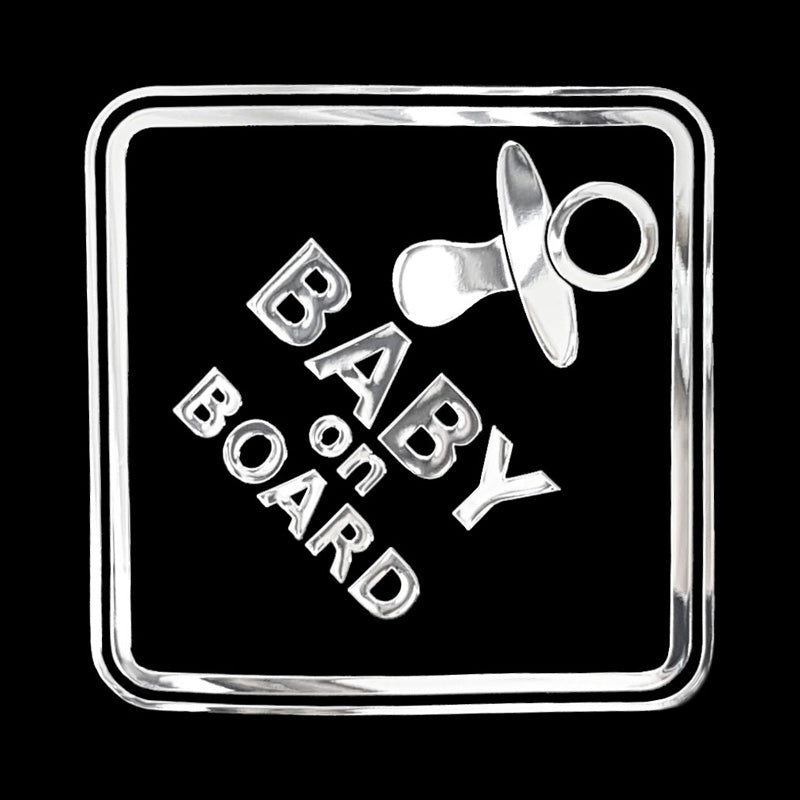 Avisa, Klistremerke, 'BABY ON BOARD', 70x70mm