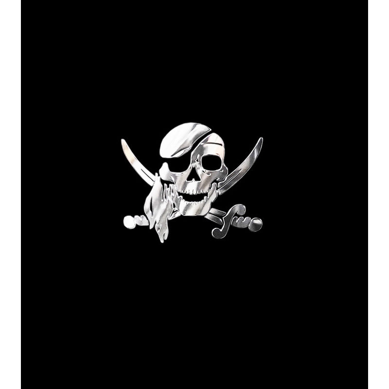 Avisa, Klistremerke, 'Pirate Skull', 66x55 mm
