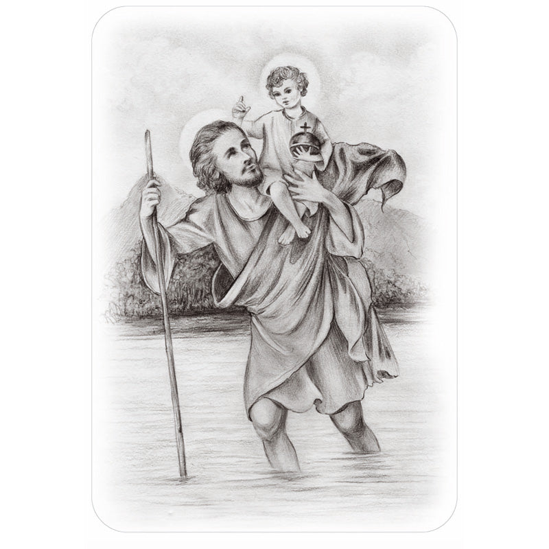 Avisa, Klistremerker, St. Christopher, 33x47,5cm