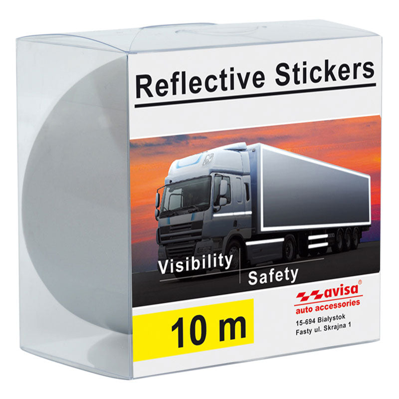 Avisa, Lim folie, Refleksjon, Hvit, 5 cm x 10 m, Universal
