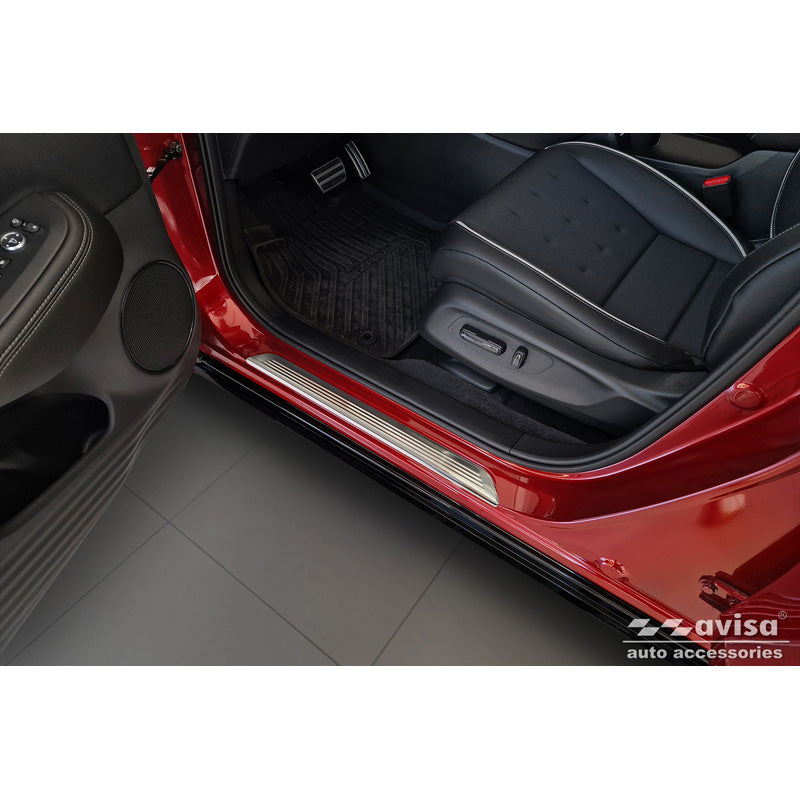 Avisa, Trinbeskyttere, Rustfrit stål, Passer til Honda ZR-V (RZ4) 2023-, 'Lines' – 4 dele