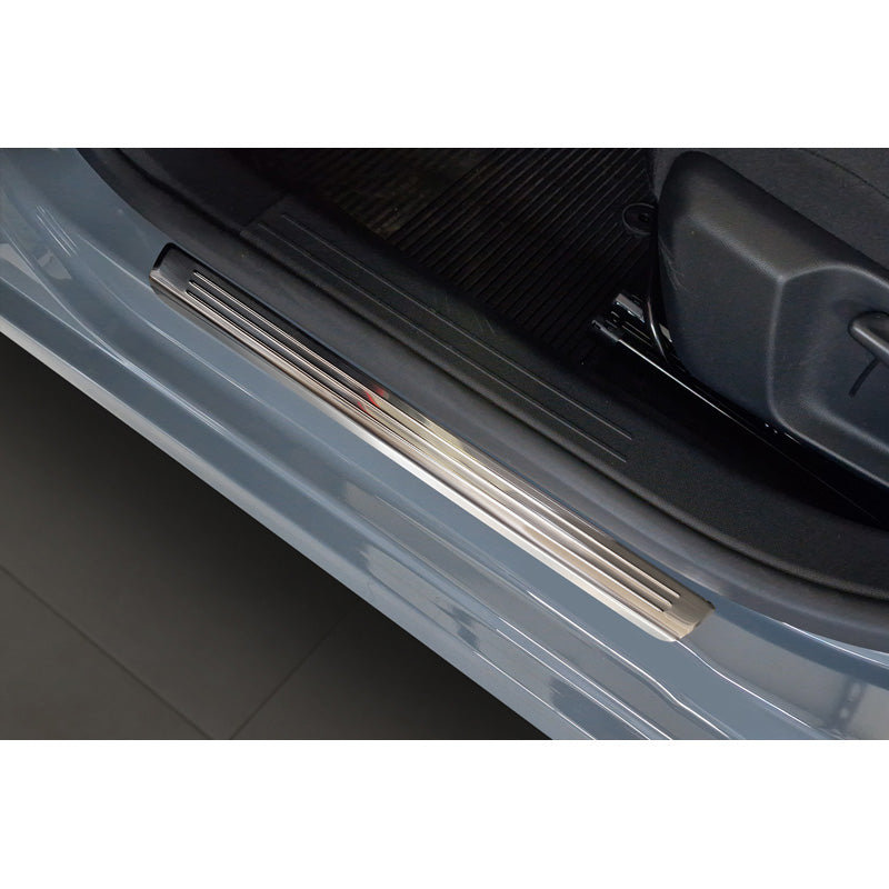 Avisa, Trinbeskyttere, Rustfrit stål, Passer til Opel Corsa F HB og e-Corsa 2019-2023 & FL 2023-, 'Lines' – 4 dele