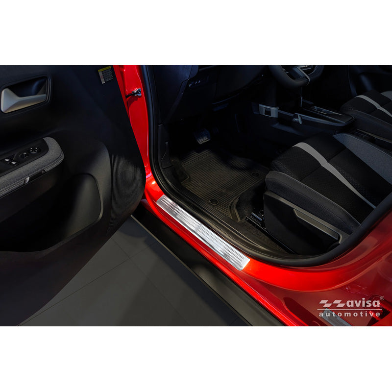 Avisa, Trinbeskytter, Rustfrit stål, passer til Opel Frontera (EV) (2024-), 'Lines', 4 stk.