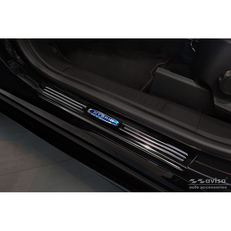 Avisa, Trinbeskyttere, Sort, Rustfritstål, passer til Ford Kuga III 2019-2024 & FL 2024- 'Hybrid' - 4-dele