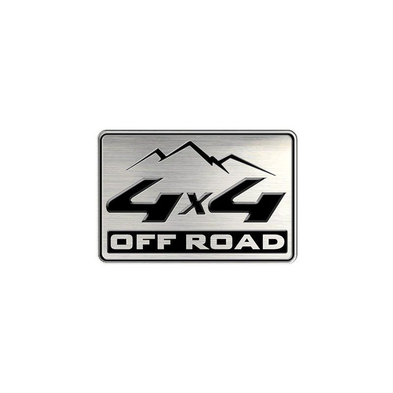 Avisa, Aluminium Emblem/Logo, 4x4 OFF ROAD, 5,5x3,6cm