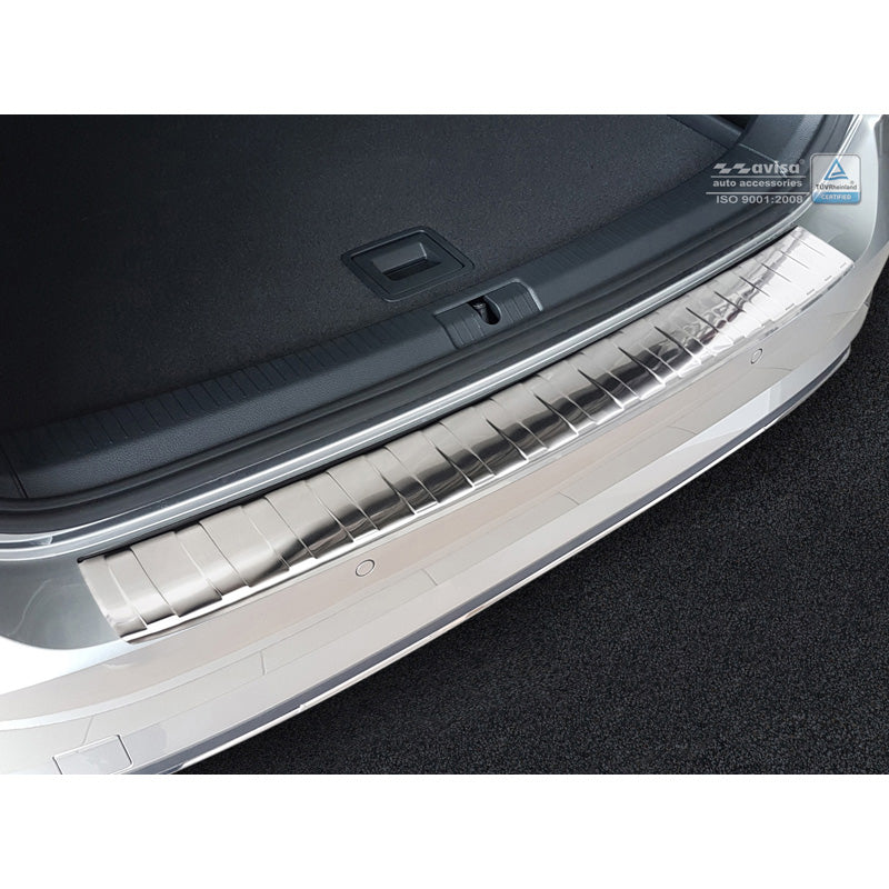 Avisa, Bagkofangerbeskytter, Rustfritstål, passer til Volkswagen Golf VII Variant Facelift incl. R-Line & Alltrack 2017-2020 'Ribs'