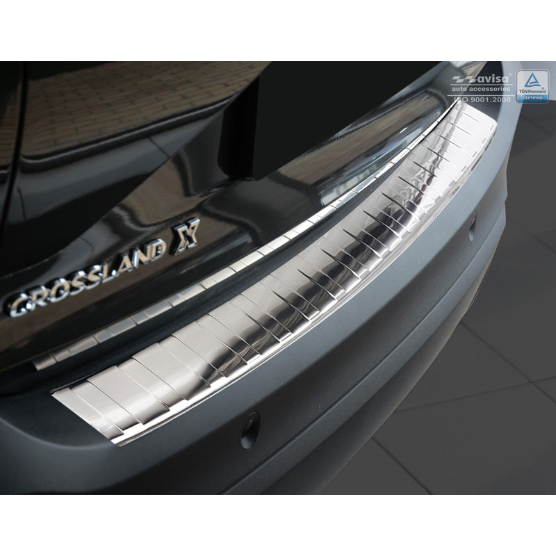 Avisa, Bagkofangerbeskytter, Rustfritstål, passer til Opel Crossland 2017-2020 & FL 2020- 'Ribs'