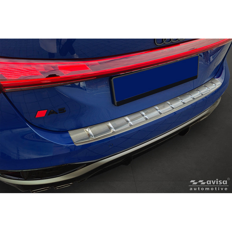 Avisa, Bagkofangerbeskytter, Rustfrit stål, passer til Audi A5 Avant (B10) (2024-), Sølv