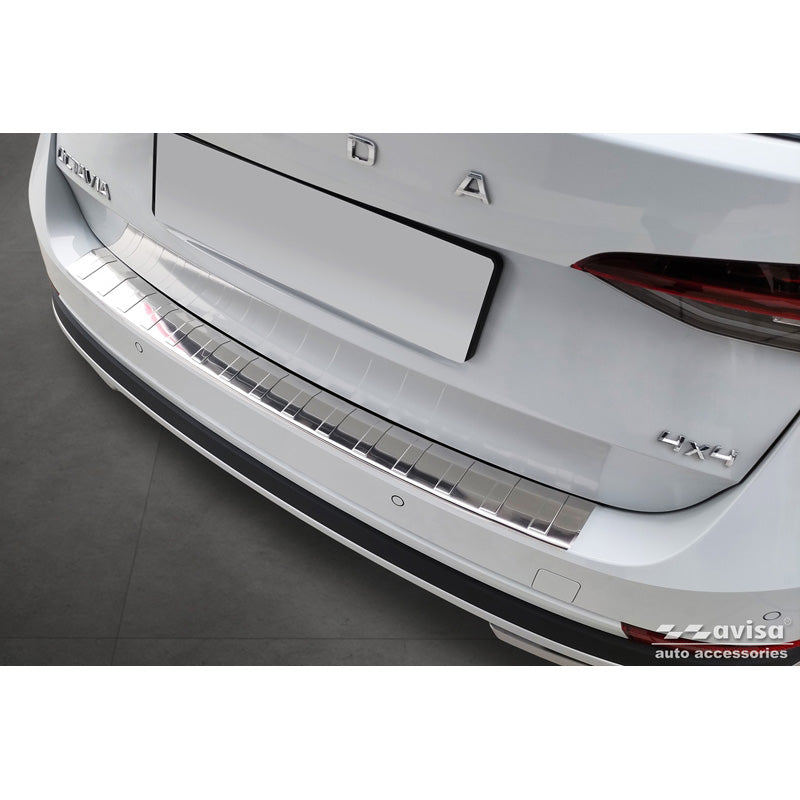 Avisa, Bagkofangerbeskytter, Rustfritstål, passer til Skoda Octavia Scout (NX5) 2020- 'Ribs'