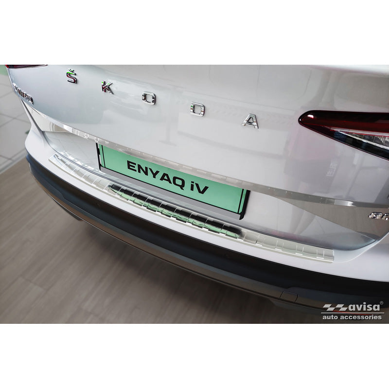 Avisa, Bagkofangerbeskytter, Rustfritstål, passer til Skoda Enyaq iV 2020- excl. Coupe 'Ribs'