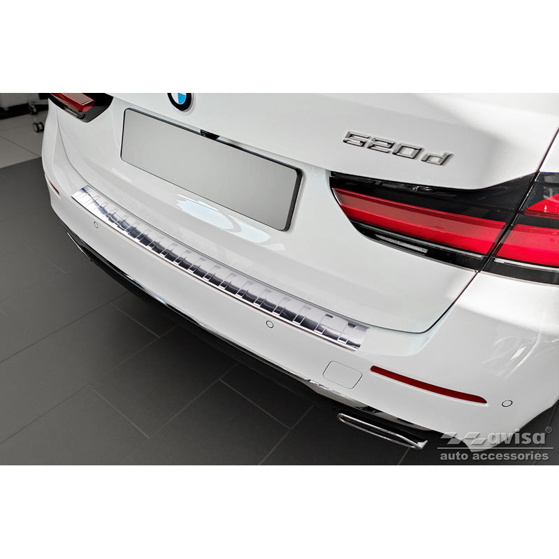 Avisa, Bagkofangerbeskytter, Rustfritstål, passer til BMW 5-Series G31 Touring Facelift 2020- excl. M-Sport 'Ribs'