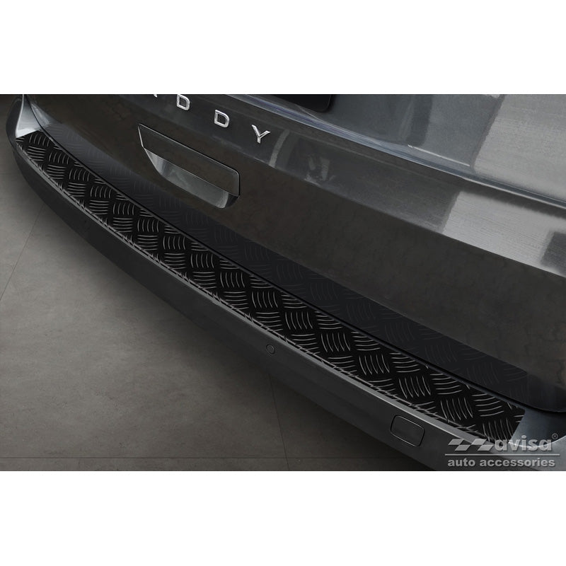 Avisa, Bagkofangerbeskytter, matsort, alu, passer til Volkswagen Caddy V 2020- 'Riffled Plate'