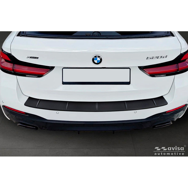 Avisa, Bagkofangerbeskytter, Rustfrit stål, passer til BMW 5 Series Touring (G31) Facelift 2020-2024 med M-Pakke - Mat Sort