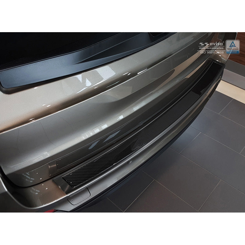 Avisa, Bagkofangerbeskytter, DeLuxe, Rustfritstål, passer til BMW X5 (F15) 2013-2018 Black/Black Carbon