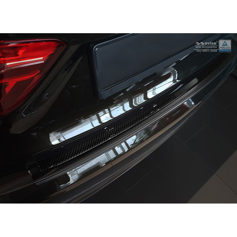 Avisa, Bagkofangerbeskytter, DeLuxe, Rustfritstål, passer til BMW X6 F16 2014-2019
Black/Black Carbon  excl. M-Package