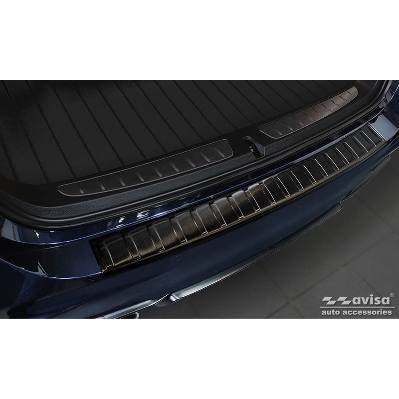 Avisa, Bagkofangerbeskytter, Sort, Rustfritstål, passer til BMW 3-Series (F31) Touring 2012-2015 & FL 2015-2019 'Ribs'