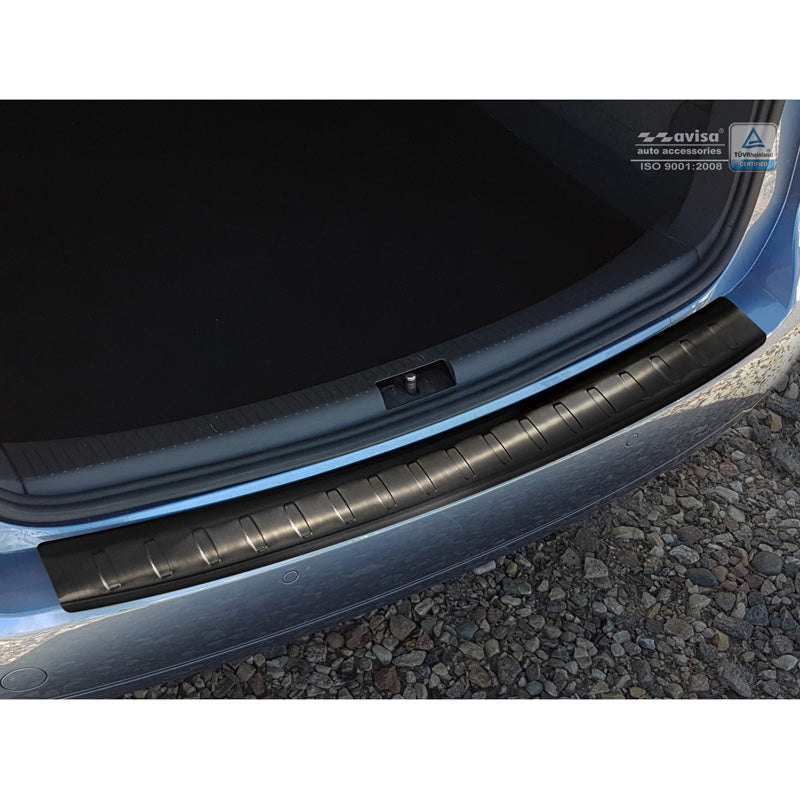 Avisa, Bagkofangerbeskytter, Sort, Rustfritstål, passer til Volkswagen Touran II 2010-2015 'Ribs'
