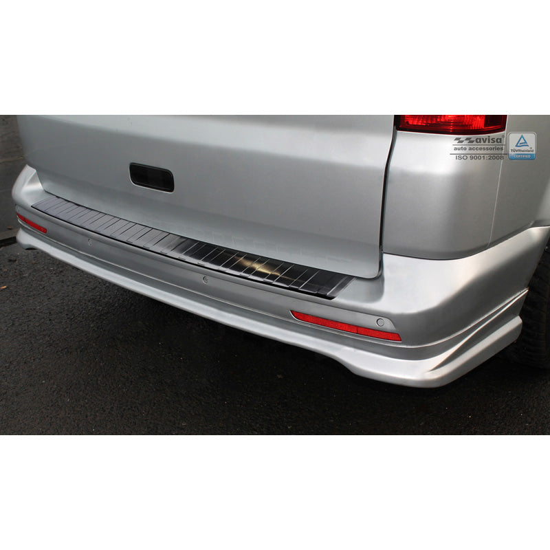 Avisa, Bagkofangerbeskytter, Sort, Rustfritstål, passer til VW Transporter T5 2003-2015 (all) & T6 2015- / FL 2019- (with rear døre) 'Ribs'
