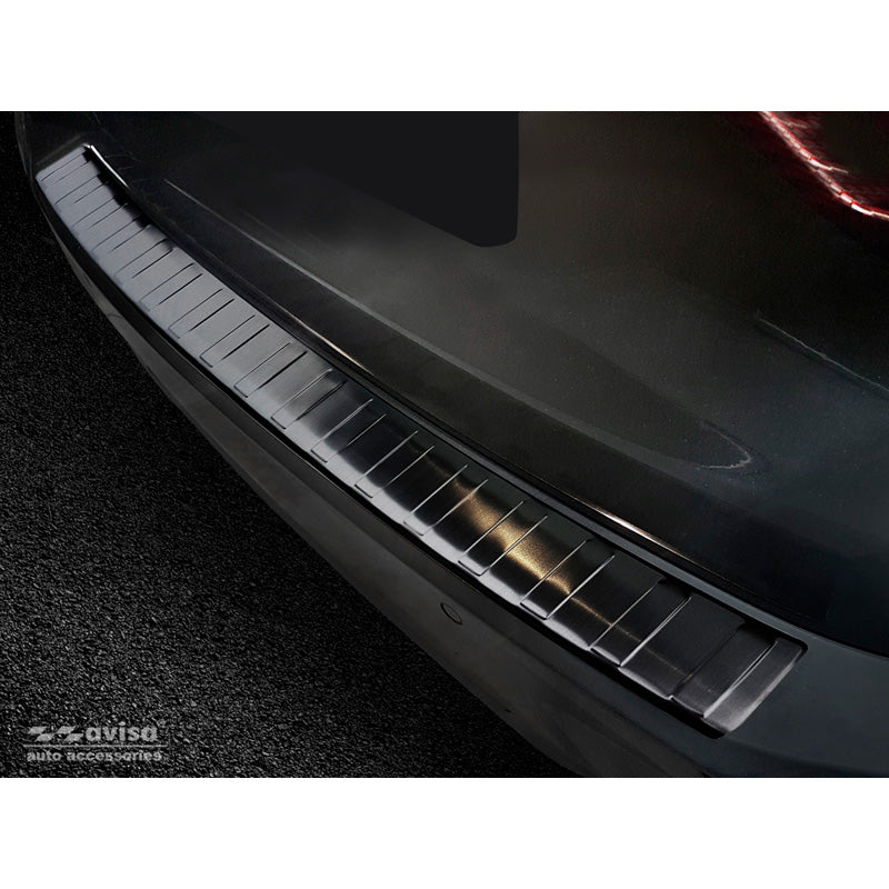 Avisa, Bagkofangerbeskytter, Sort, Rustfritstål, passer til BMW 3-Series G21 Touring M-Package (excl. Sportline & 330e Hybrid) 2018-