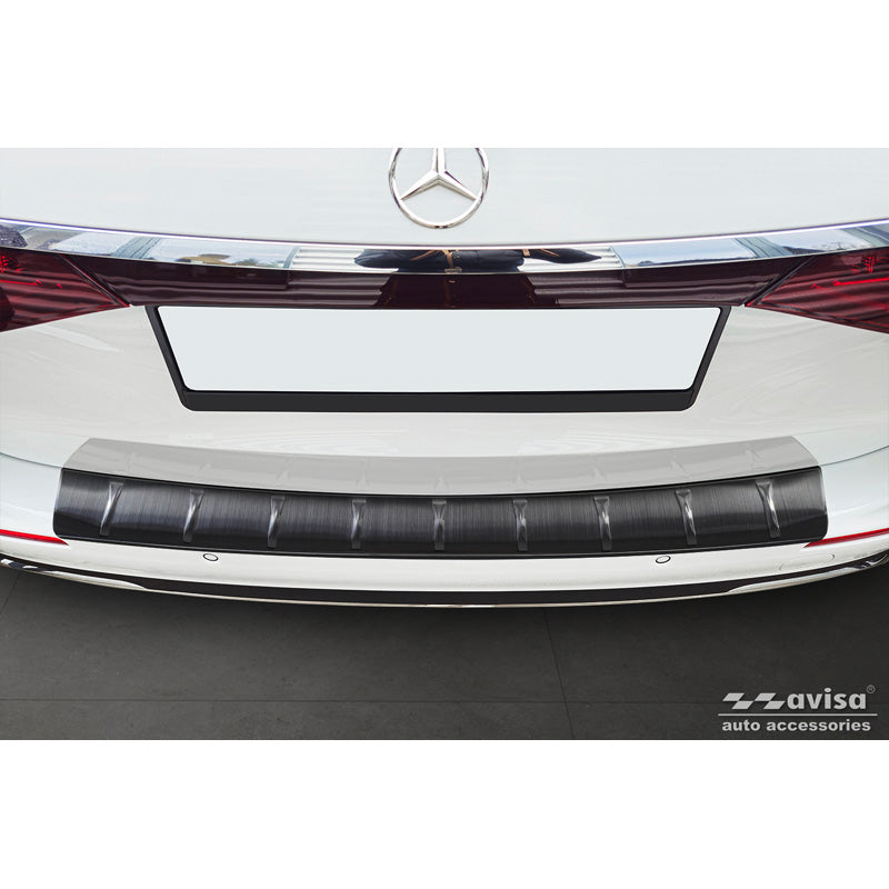 Avisa, Bagkofangerbeskytter, Sort Rustfrit Stål, Passer til Mercedes E-Class (S214) Estate 2023-, 'Ribs'
