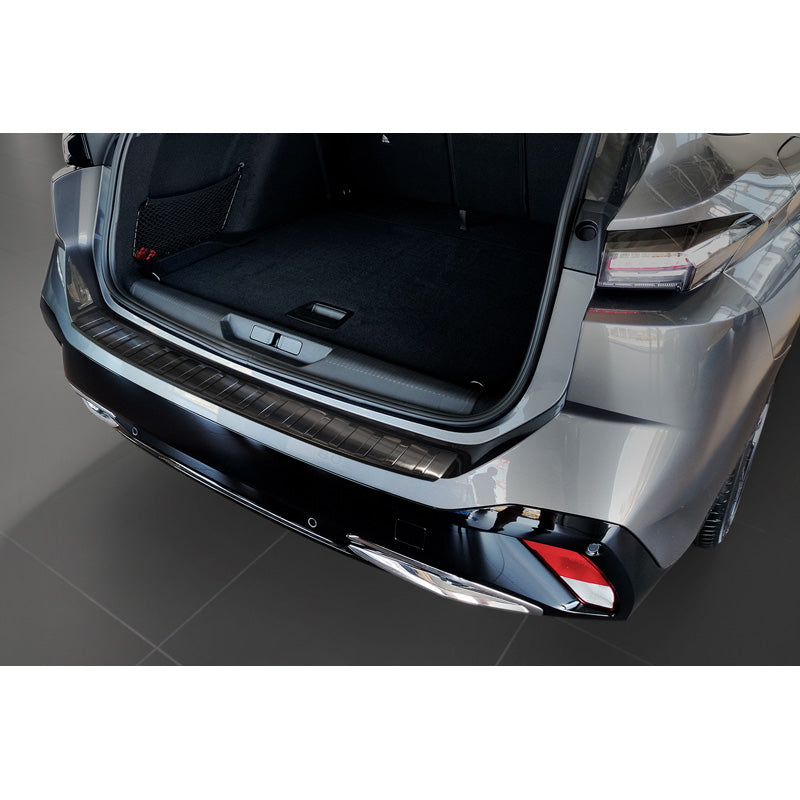 Avisa, Bagkofangerbeskytter, Sort, Rustfritstål, passer til Peugeot 308 II SW 2013-2017 & Facelift 2017-2021 'Ribber'