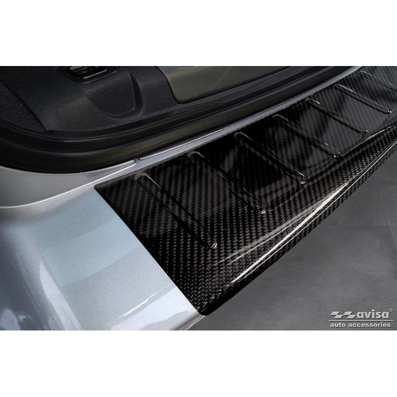 Avisa, Bagkofangerbeskytter, 3D ægte carbon, passer til Peugeot 508 I SW 2011-2014 & Facelift 2014-2018 'Ribs'