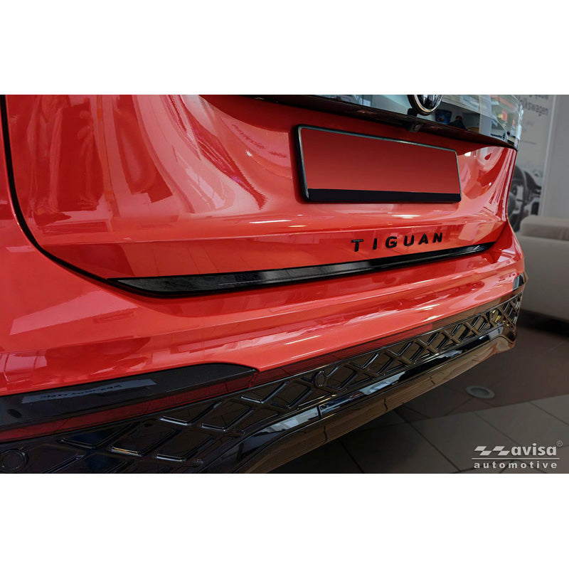 Avisa, Bagkofangerbeskytter, Sort rustfrit stål, passer til Volkswagen Tiguan III (2024-)