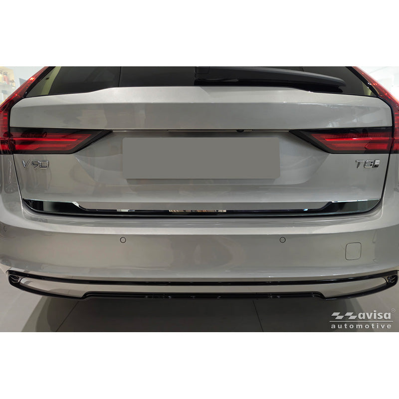 Avisa, Bagklapliste, Sort krom rustfrit stål, passer til Volvo V90 II (2016-)