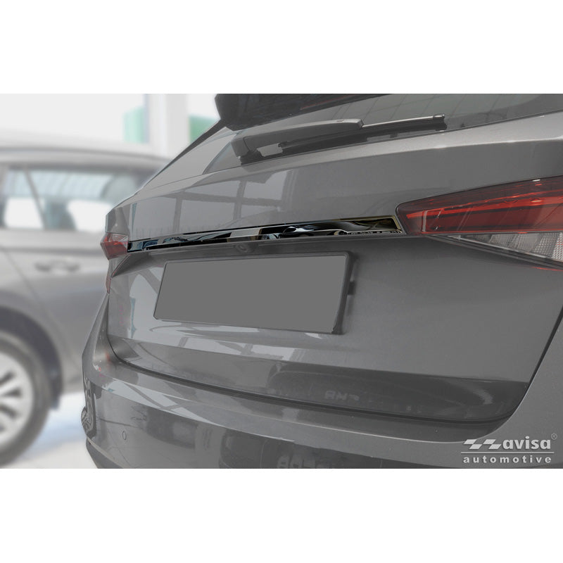 Avisa, Bagklaptrim, Sort krom rustfrit stål, passer til Skoda Fabia IV (PJ3) (2021-)