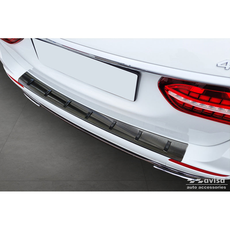 Avisa, Bagkofangerbeskytter, Sort Rustfrit Stål, Passer til Mercedes E-Class Estate S213 (2016-2023), 'Strong Edition'