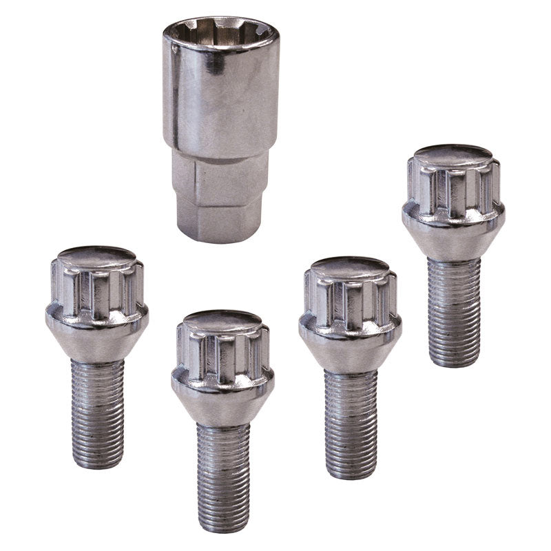 Carpoint, Hjullåse Bolter Sett, M12x1,5 Type B Konisk - Lengde 26mm