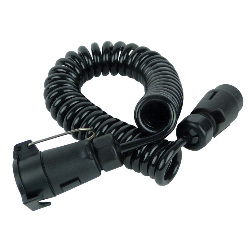 Carpoint, Forlengelseskabel for Tilhenger, Spiral 7-pin - Plugg/Stikkontakt