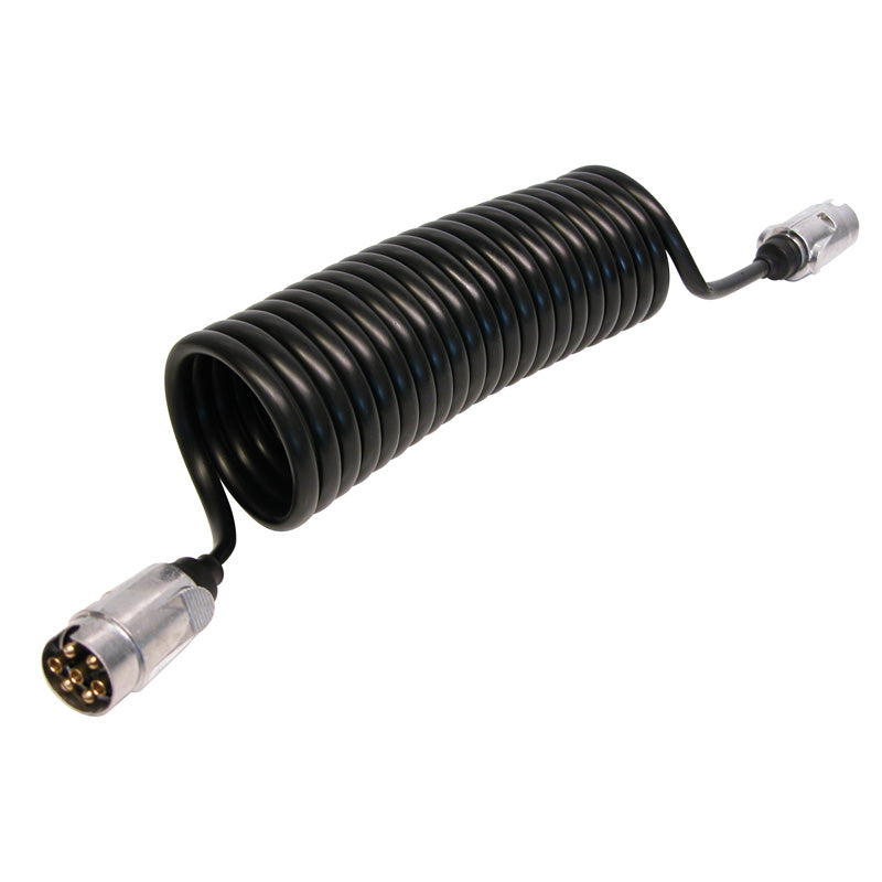 Carpoint, Forlengelseskabel for Tilhenger, Spiral 7-pin - Plug/Plug