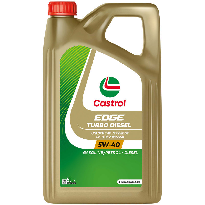 Castrol, Olje, Edge Turbo Diesel 5W-40, 5 liter, passer til Bilmotorer