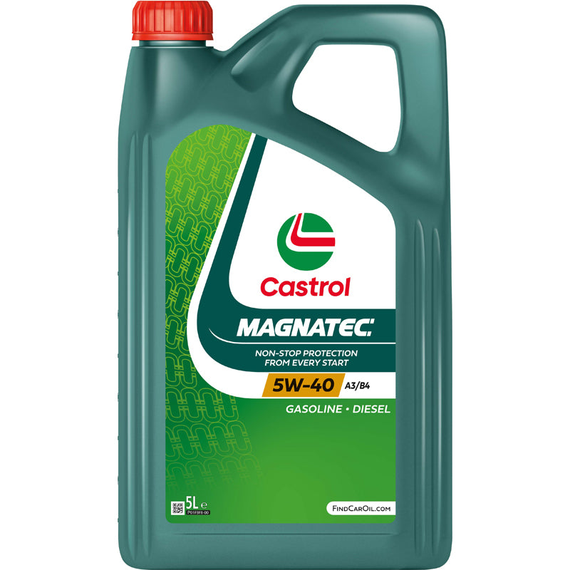 Castrol, Olje, Magnatec 5W-40 A3/B4, 5 liter, passer til Bilmotorer