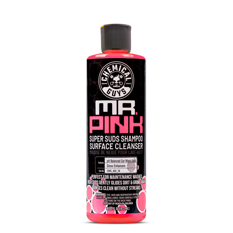 Chemical Guys Mr. Pink ekstra skummende sjampo og overlegen rengjøringssåpe for overflater (473ml)