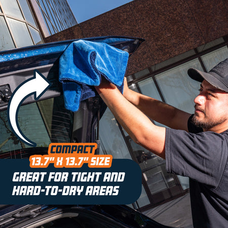 Chemical Guys, Little Megalodon Multi-Purpose Microfiber Towel, 13,7x13,7inch (2-Pack)