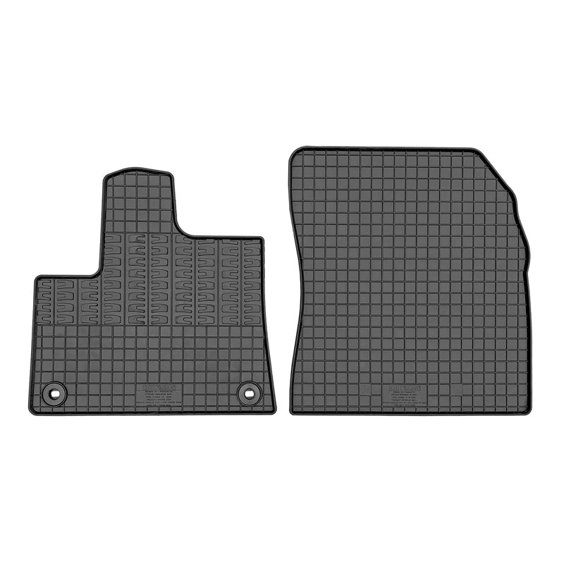 CIKCAR, Gummimåtter, Specialtilpasset, Passer til Citroën e-Berlingo, Opel Combo-e, Peugeot e-Rifter/e-Partner og Toyota Proace City/Verso EV 2024-, 2-dele med fastgørelsessystem