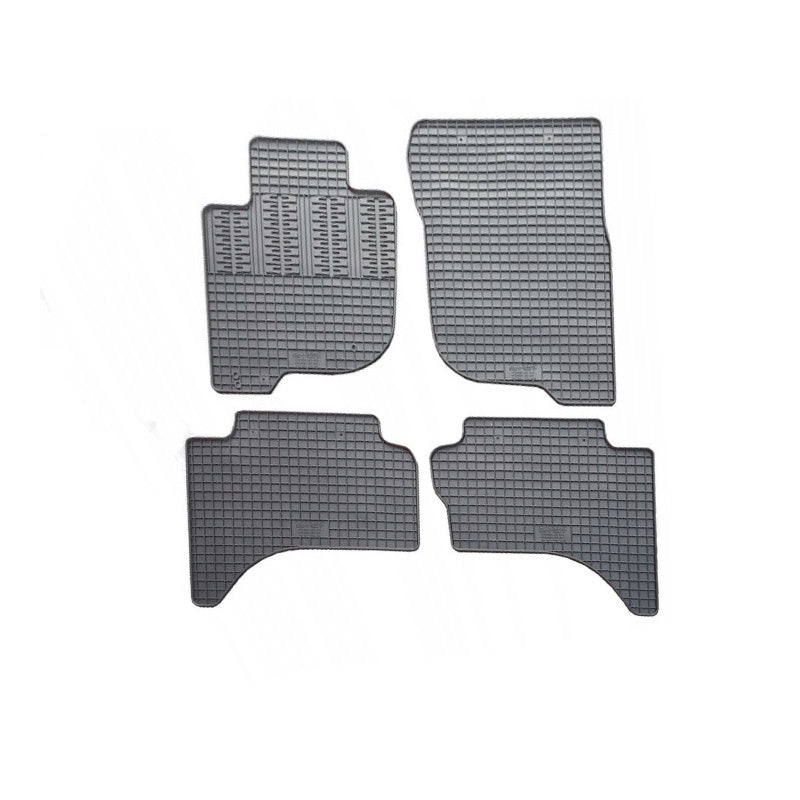 CIKCAR, Bundmåtter, Gummi, 4 dele, passer til Fiat Fullback Double Cab (2016-) & Mitsubishi L200 (Triton) Double Cab (2015-)