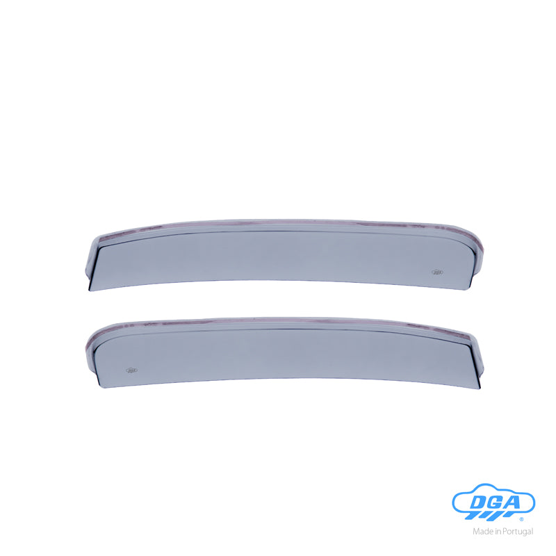 DGA, Vindafvisere, Røgfarvet, 2-pieces, passer til Ford Transit FBD 2-dørs (2014-)