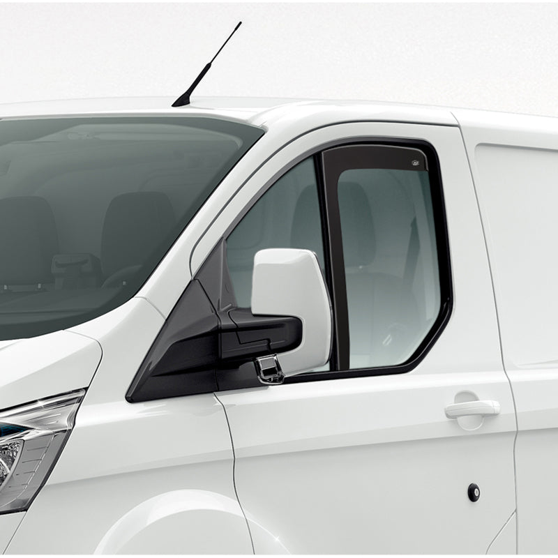 DGA, Vindafvisere, Røgfarvet, Til fordøre, 2 stk., passer til Ford Transit Courier (2023-) & Tourneo Courier (2023-)