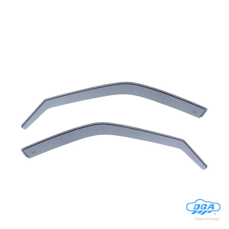 DGA, Vindafvisere, Røgfarvet, 2-pieces, til fordøre, passer til Peugeot 306 HB 5-dørs/Sedan/Break (1993-2001)