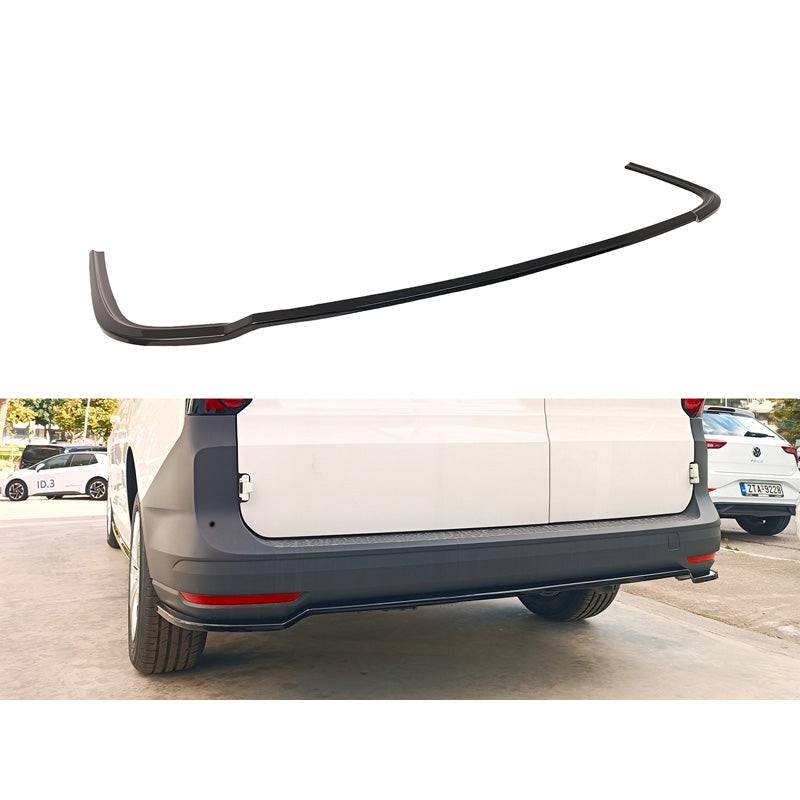Motordrome, Rear bumper skirt (Diffuser), passer til Volkswagen Caddy Maxi V Box/MPV 2020- (ABS Gloss black)