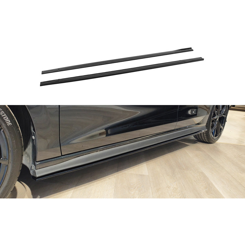 Motordrome, Sideskørter, Gloss Black, passer til Volkswagen Golf VIII (CD1) GTI/ GTI Clubsport/ R-Line (2020-)