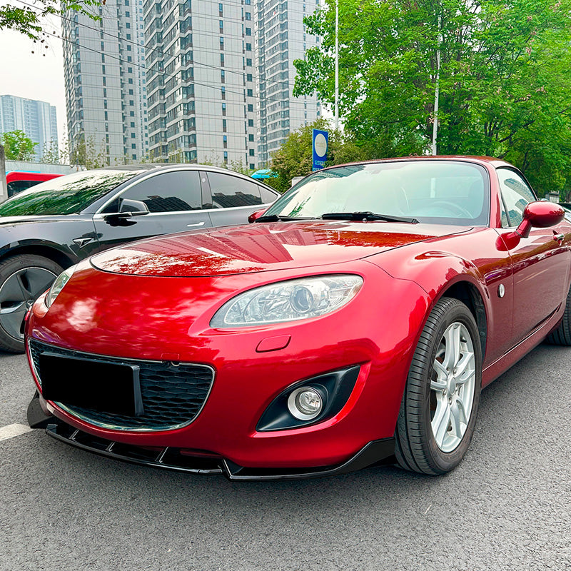 AutoStyle, Frontspoiler, Blank sort ABS, passer til Mazda MX-5 (NC) Facelift (2009-2015)