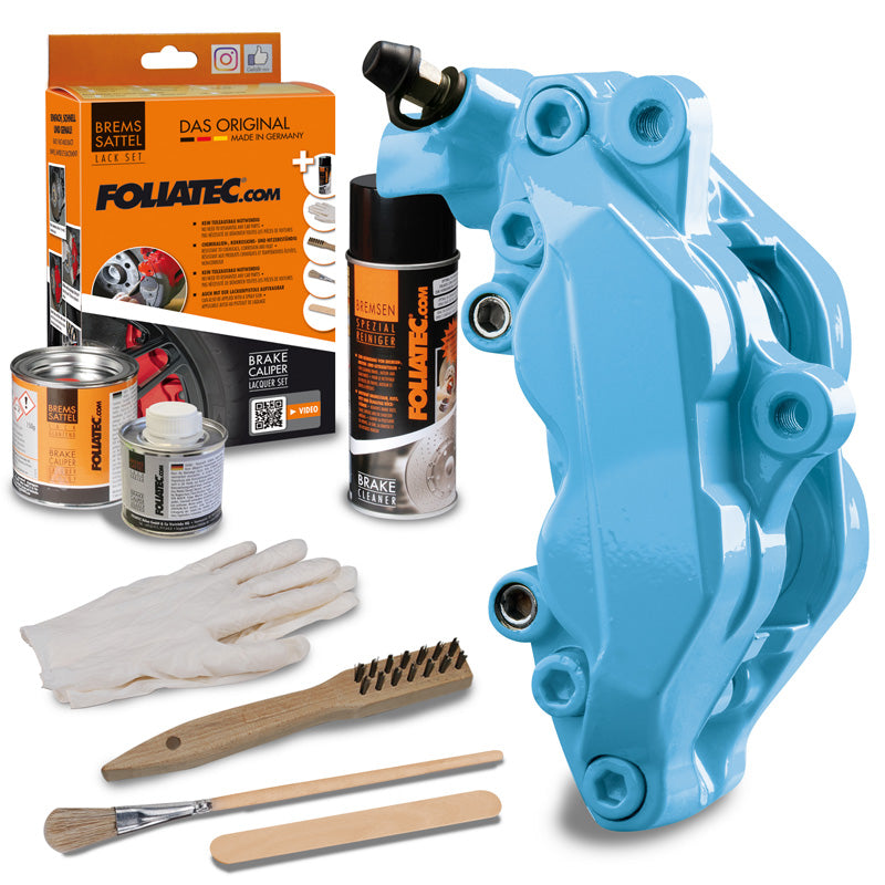 Foliatec, Bremsekaliber mailing,- sky blue - 3 Components