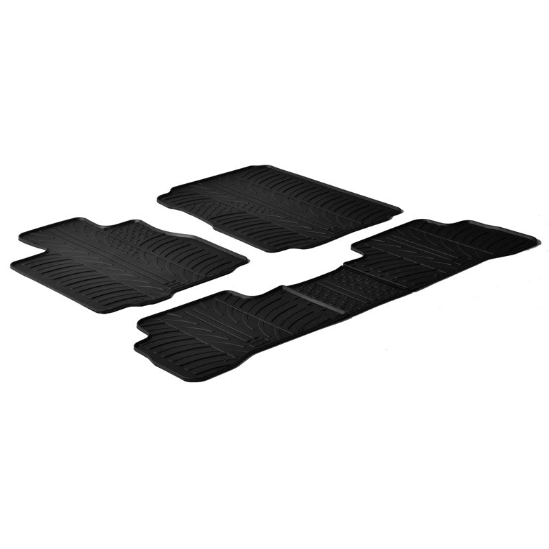 Gledring, Gummimåtter, passer til Honda CR-V 2007-2012 (T profile 5-dele)