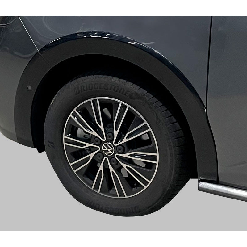 RGM, Set Wheel arch extensions, passer til Volkswagen T7 Multivan 2021- Long Wheel Base - Gloss Black (with Park Assist)
