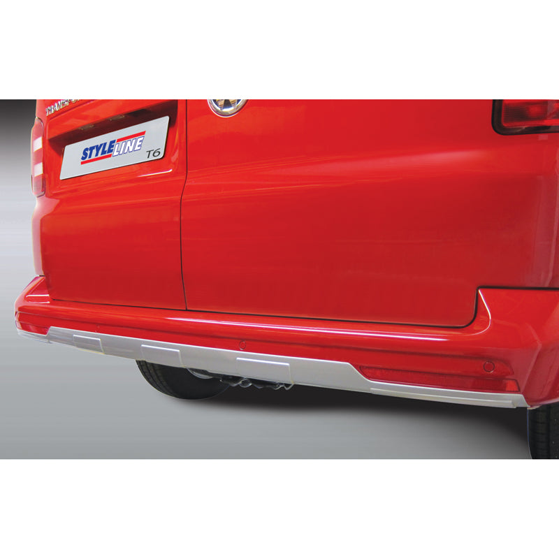 RGM, Rear bumper skirt 'Skid-Plate', passer til Volkswagen Transporter T6 2015-2020 & T6.1 2020- (with rear doors) Silver