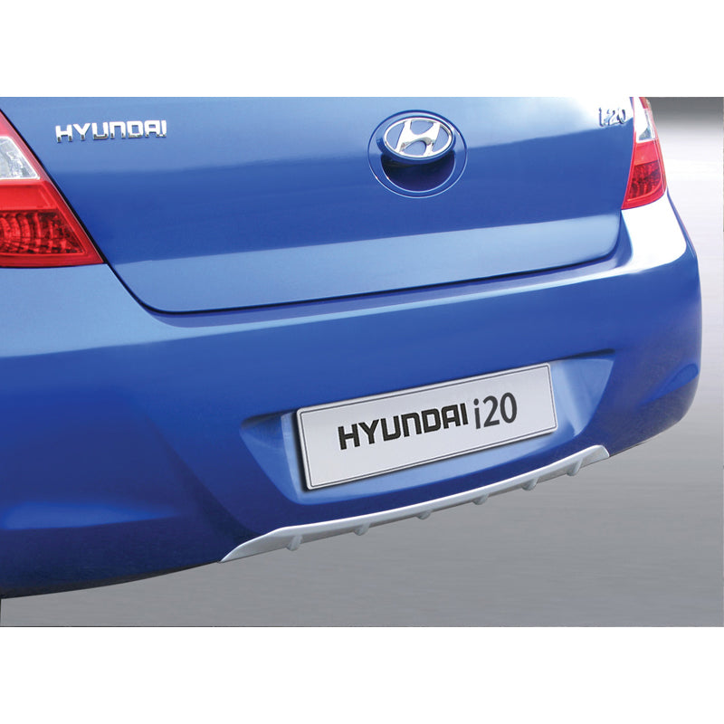 RGM, Rear bumper skirt (Diffusor), passer til Hyundai i20 3/5-doors 2009-2015 silver (ABS)